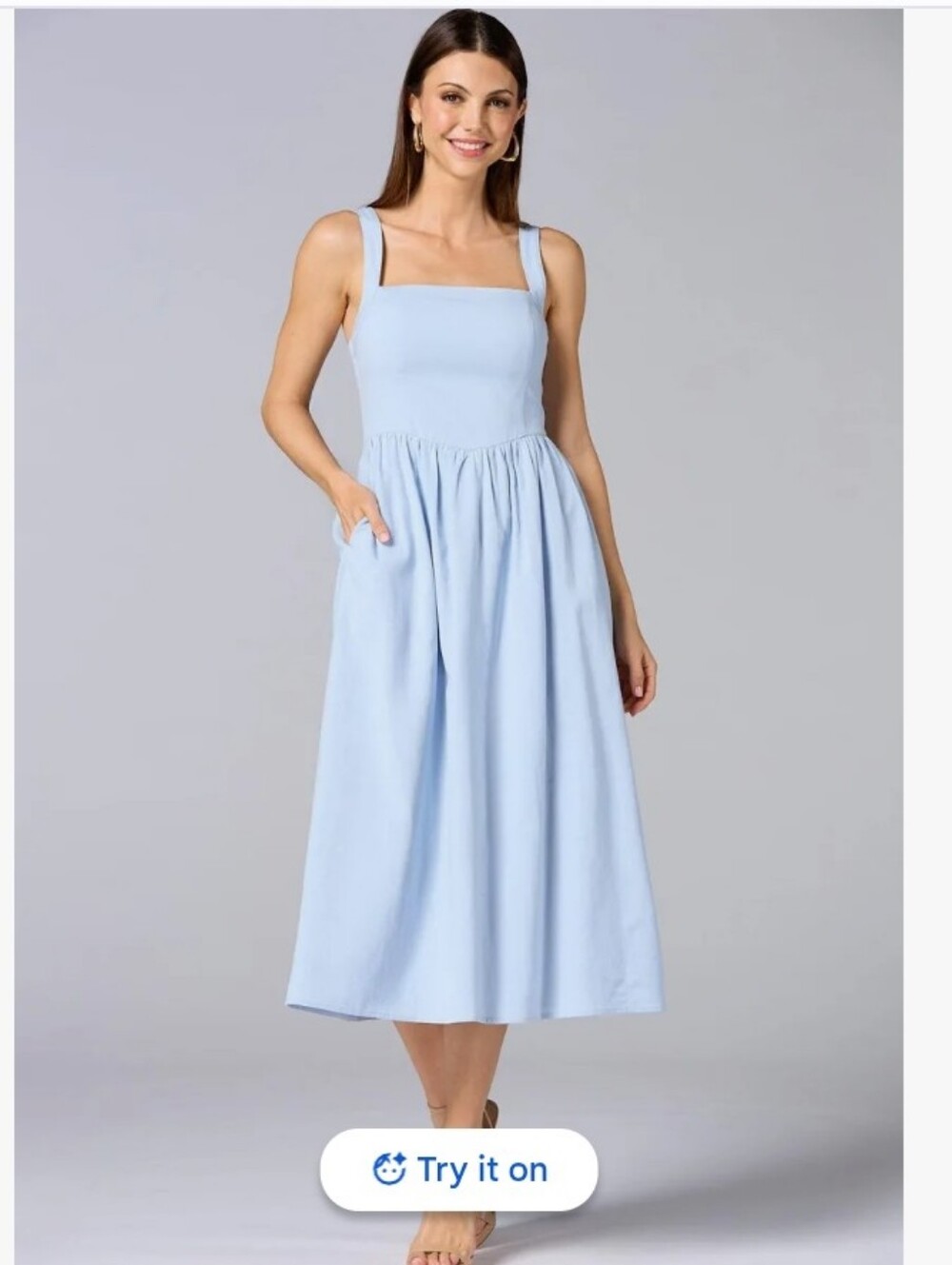 Y2K Cache Linen Blend Mini Dress